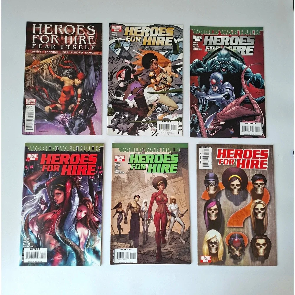 60 Marvel Comic Book Lot Heroes for Hire Deadpool Battlestar Galactica Yogi Bear